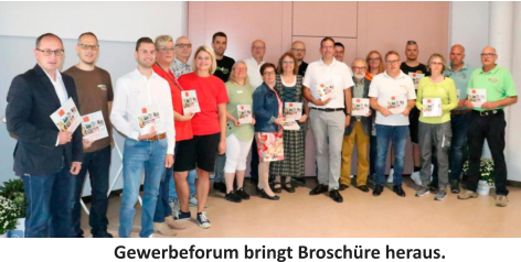 Gewerbeforum bringt Broschüre heraus.